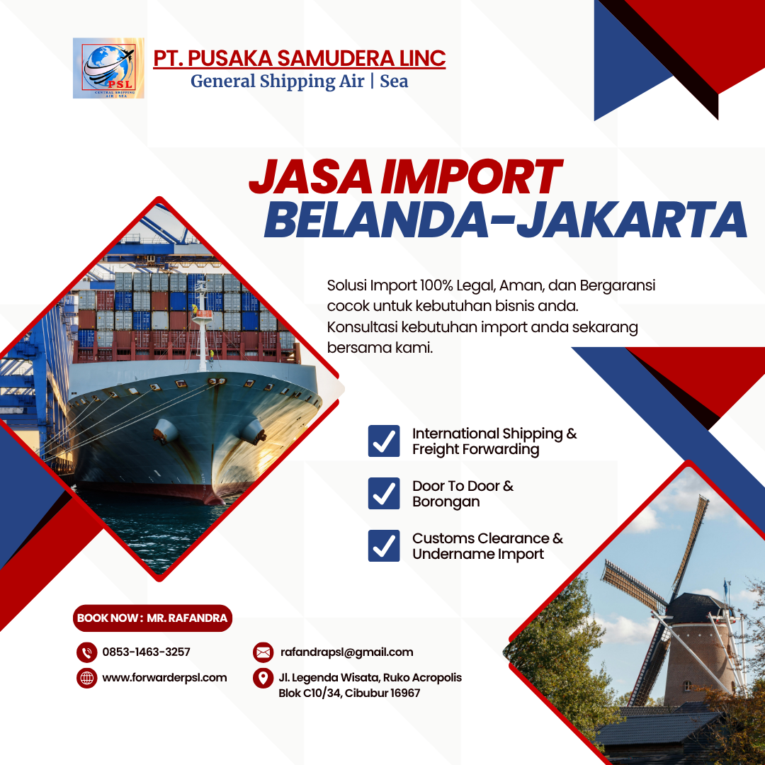 Jasa Import Barang Belanda-Jakarta